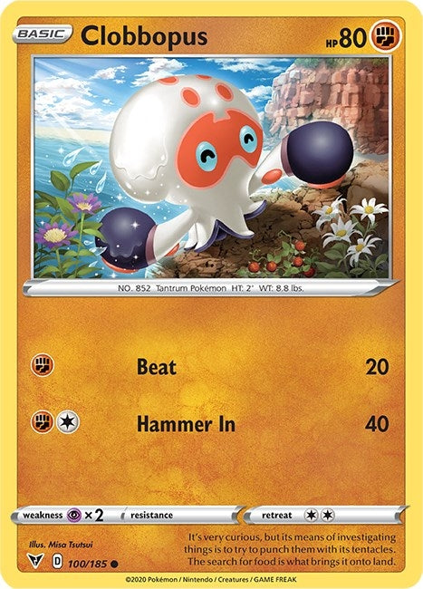 Clobbopus (100/185) (SWSH04: Vivid Voltage)