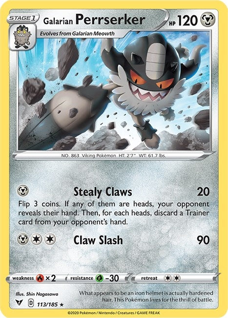 Galarian Perrserker (113/185) [SWSH04]