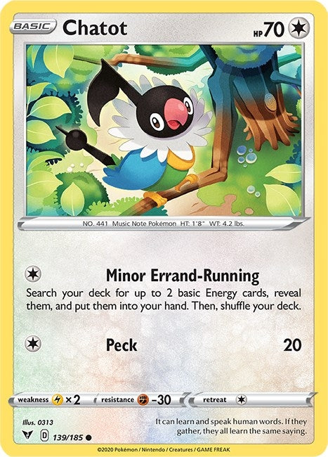 Chatot (139/185) [SWSH04]