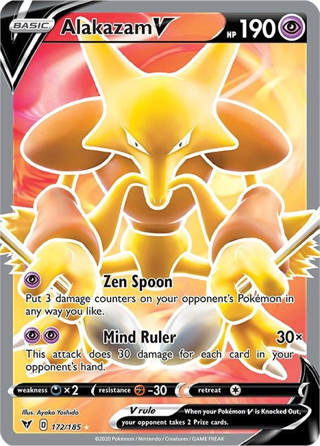 Alakazam V Full Art (172/185) [SWSH04]