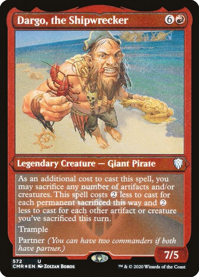 Dargo the Shipwrecker Foil Etched (572) [CMR]