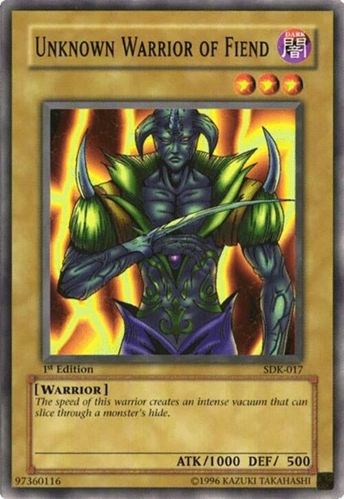 Unknown Warrior of Fiend (SDK-017)