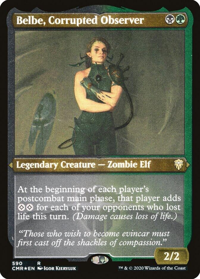 Belbe, Corrupted Observer (Etched) [Commander Legends]