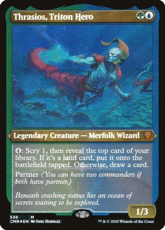 Thrasios Triton Hero Foil Etched (538) [CMR]