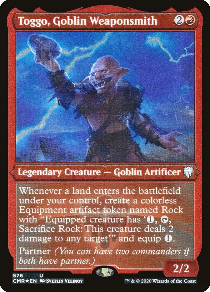 Toggo Goblin Weaponsmith Foil Etched (576) [CMR]