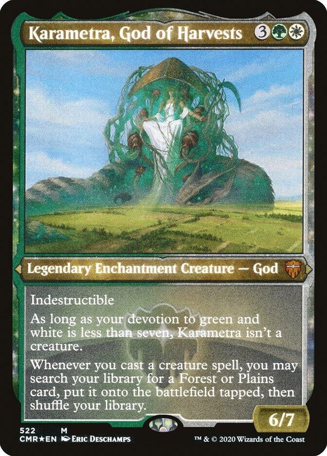 Karametra God of Harvests Foil Etched (522) [CMR]