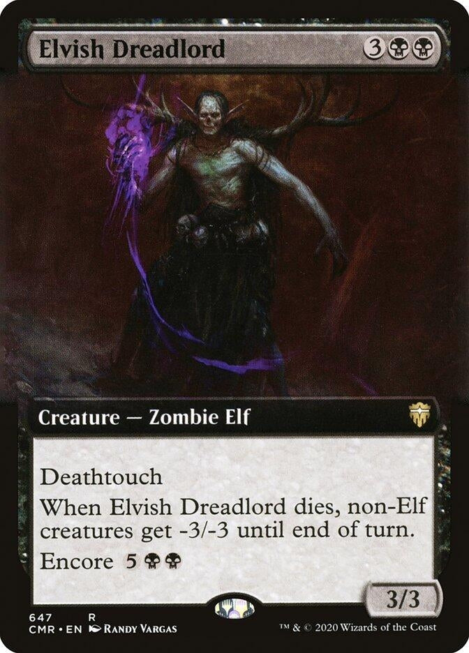 Elvish Dreadlord Extended Art (647) [CMR]