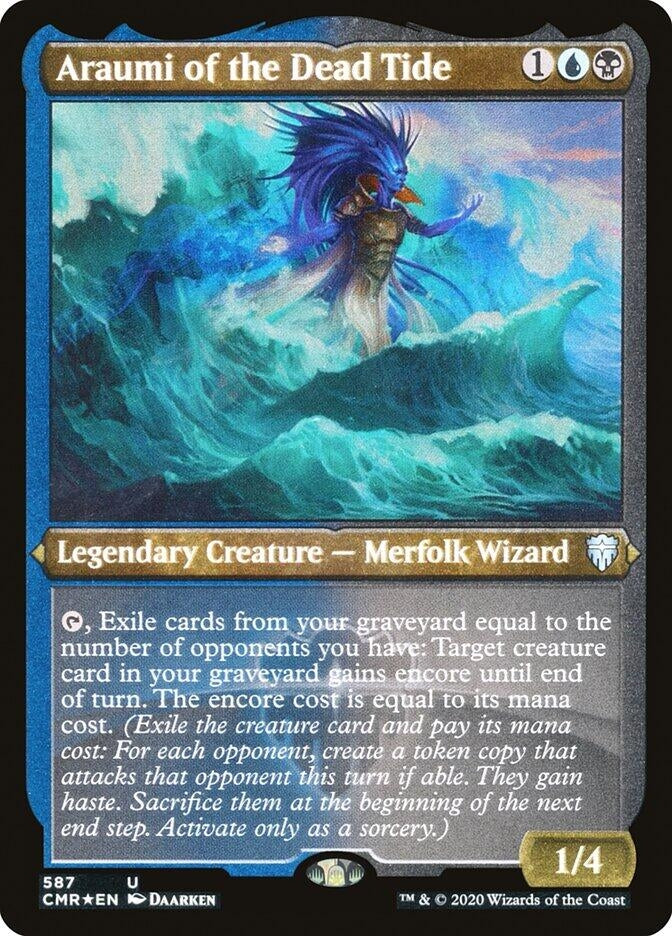 Araumi of the Dead Tide Foil Etched (587) [CMR]