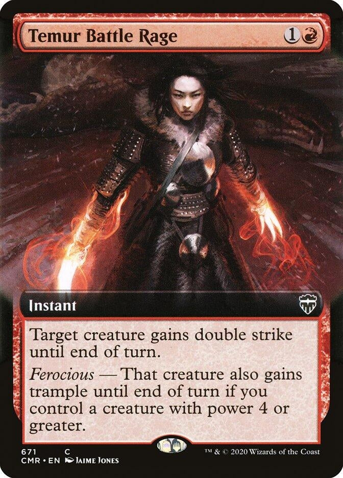 Temur Battle Rage Extended Art (671) [CMR]