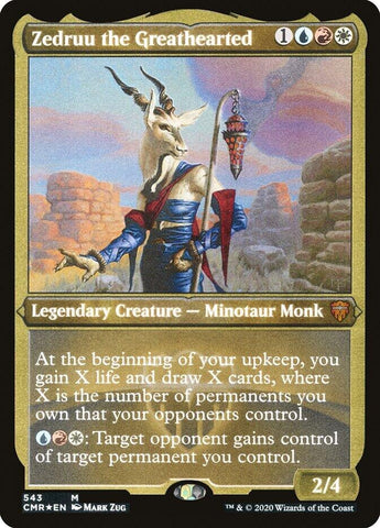 Zedruu the Greathearted Foil Etched (543) [CMR]