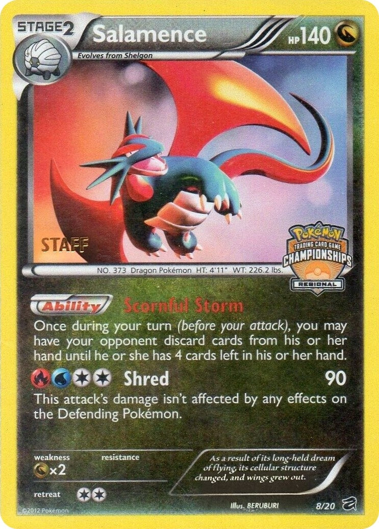 Salamence 8 20 Regional Championships Staff (008/020) [PR]