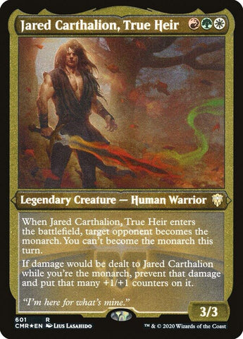 Jared Carthalion, True Heir (Etched) [Commander Legends]