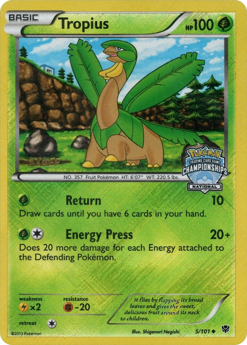 Tropius 5 101 National Championships Staff (005/101) [PR]