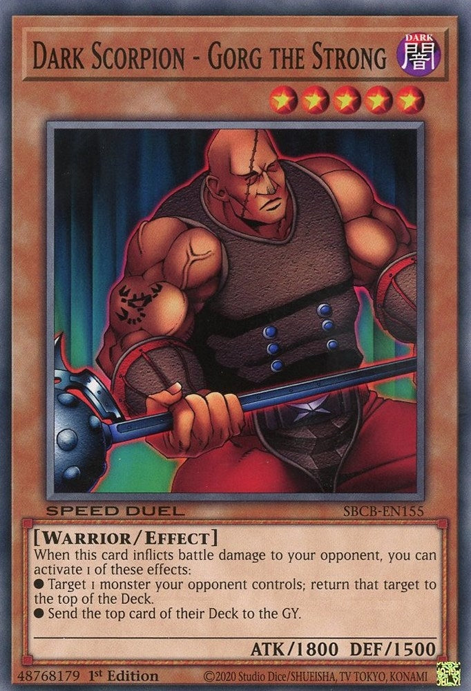 Dark Scorpion Gorg the Strong (SBCB-EN155) [SBCB]