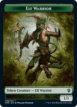 Elf Warrior Zombie Double sided Token [CMR]