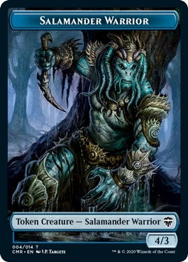 Salamander Warrior Zombie Double sided Token [CMR]