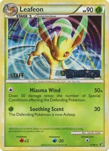Leafeon 17 90 Prerelease Staff (17/90) [PR]