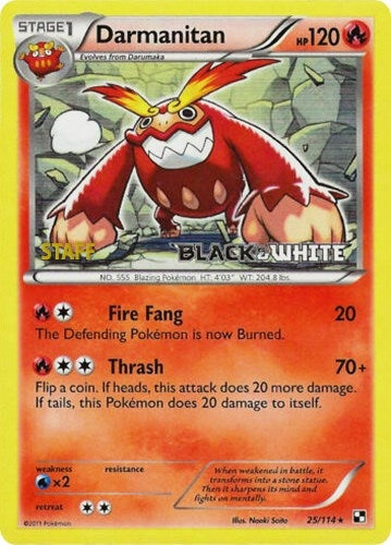Darmanitan 25 114 Prerelease Staff (25/114) [PR]