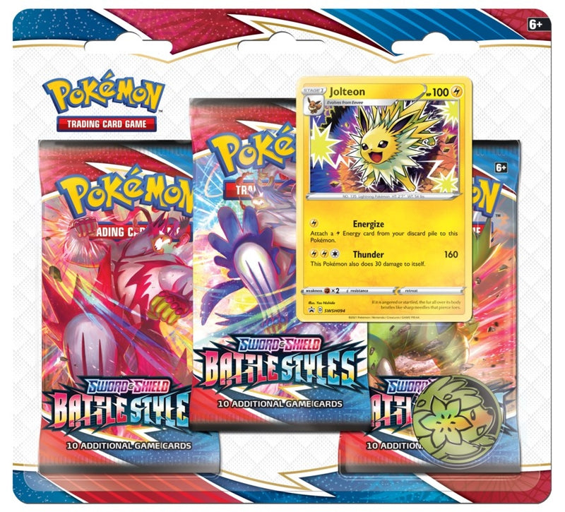 Battle Styles 3 Pack Blister Jolteon [SWSH05]