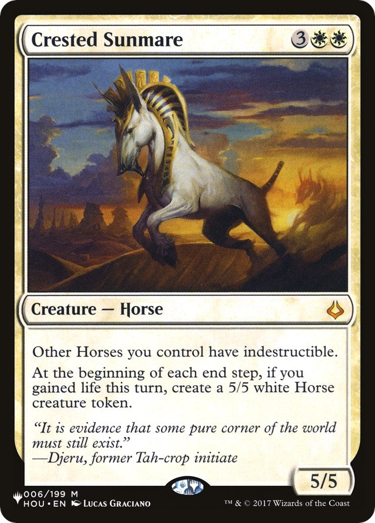 Crested Sunmare (6) [LIST]