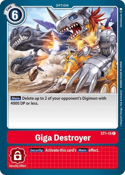 Image for Giga Destroyer [Starter Deck 01: Gaia Red]