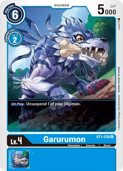 Image for Garurumon - BT1-036 [Release Special Booster]