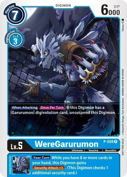 Image for WereGarurumon - P-008 [Digimon Promotion Cards]