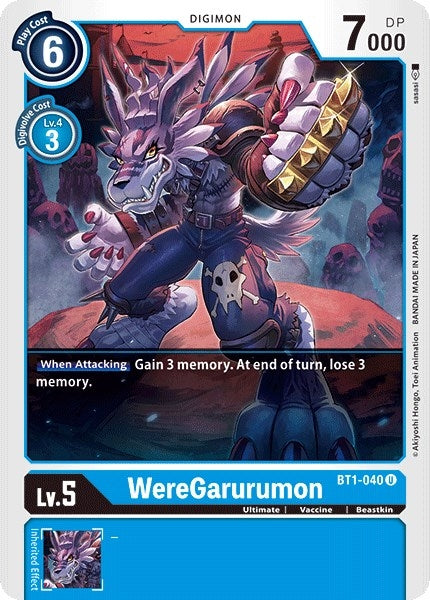 Image for WereGarurumon - BT1-040 [Release Special Booster]
