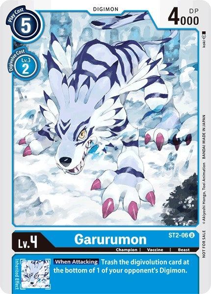 Image for Garurumon - ST2-06 (Tamer Party Promo) [Starter Deck 02: Cocytus Blue]