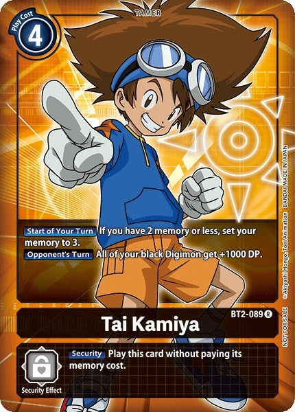 Image for Tai Kamiya - BT2-089 (Box Topper) [Release Special Booster]