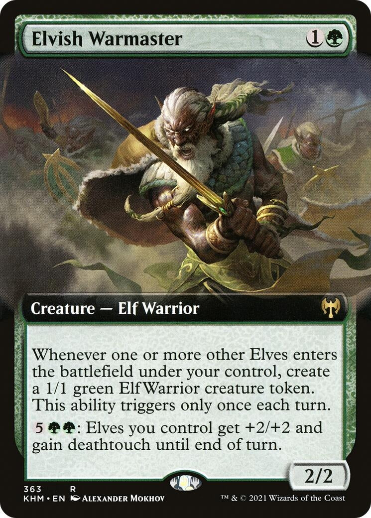 Elvish Warmaster Extended Art (363) [KHM]