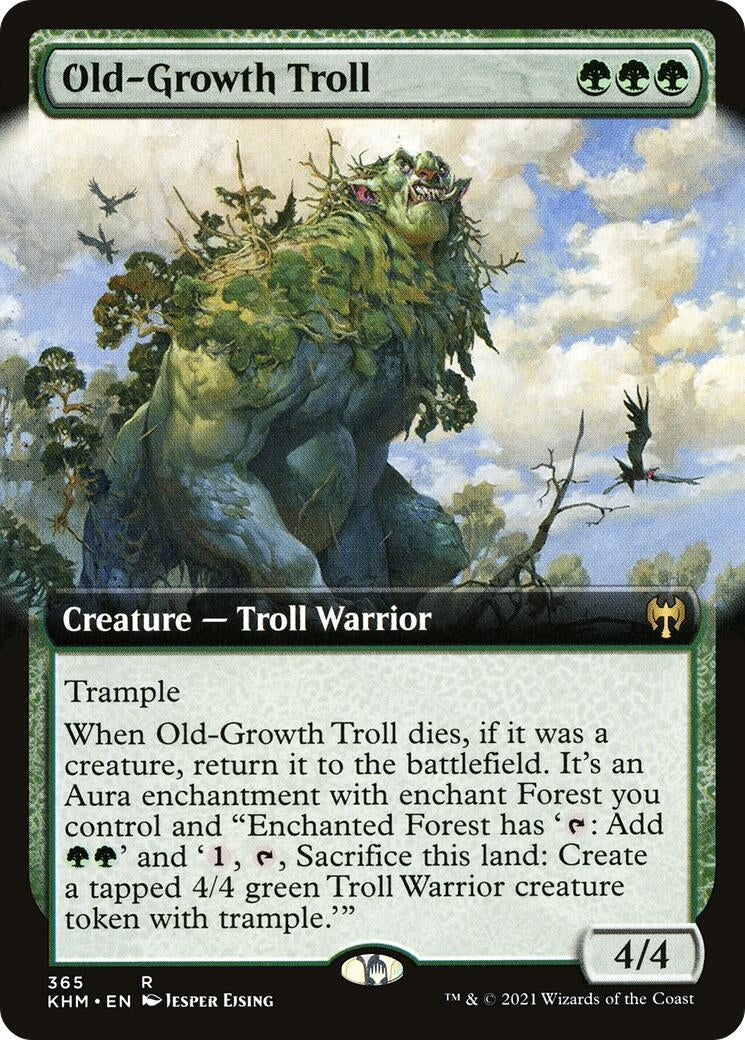 Old Growth Troll Extended Art (365) [KHM]