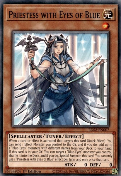 Priestess with Eyes of Blue (LDS2-EN007) [LDS2]
