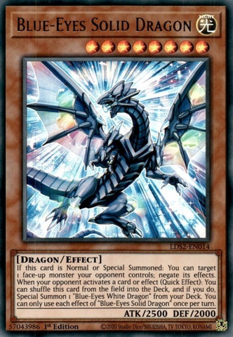 Blue Eyes Solid Dragon (LDS2-EN014) [LDS2]