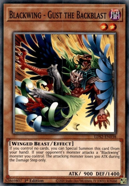 Blackwing Gust the Backblast (LDS2-EN038) [LDS2]