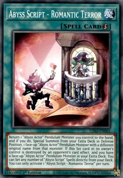Abyss Script Romantic Terror (LDS2-EN062) [LDS2]