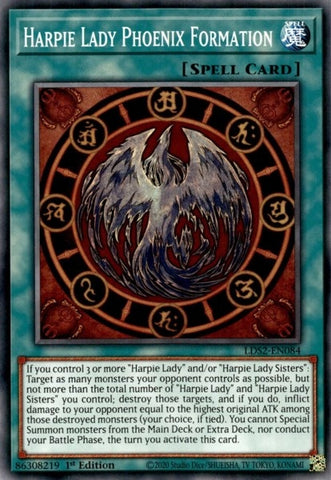 Harpie Lady Phoenix Formation (LDS2-EN084) [LDS2]