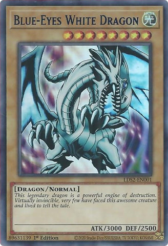 Blue Eyes White Dragon Blue (LDS2-EN001) [LDS2]