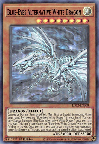 Blue Eyes Alternative White Dragon Blue (LDS2-EN008) [LDS2]