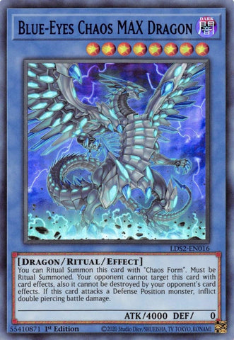 Blue Eyes Chaos MAX Dragon Blue (LDS2-EN016) [LDS2]