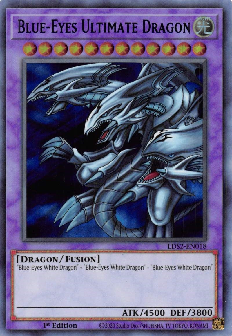 Blue Eyes Ultimate Dragon Blue (LDS2-EN018) [LDS2]