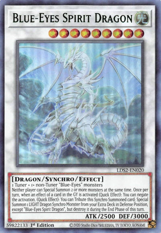 Blue Eyes Spirit Dragon Green (LDS2-EN020) [LDS2]