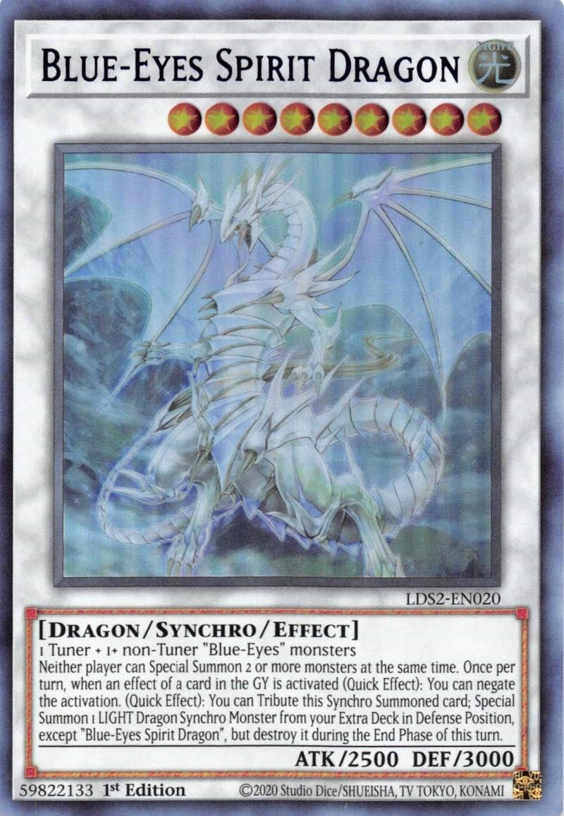 Blue Eyes Spirit Dragon Purple (LDS2-EN020) [LDS2]