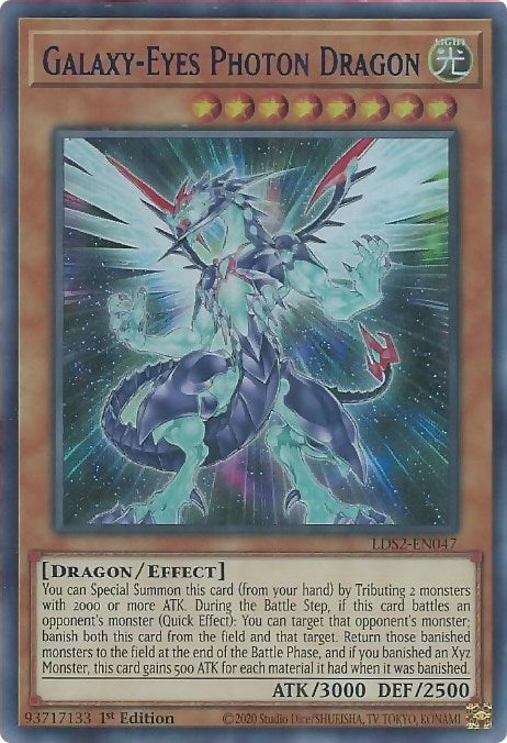 Galaxy Eyes Photon Dragon Blue (LDS2-EN047) [LDS2]