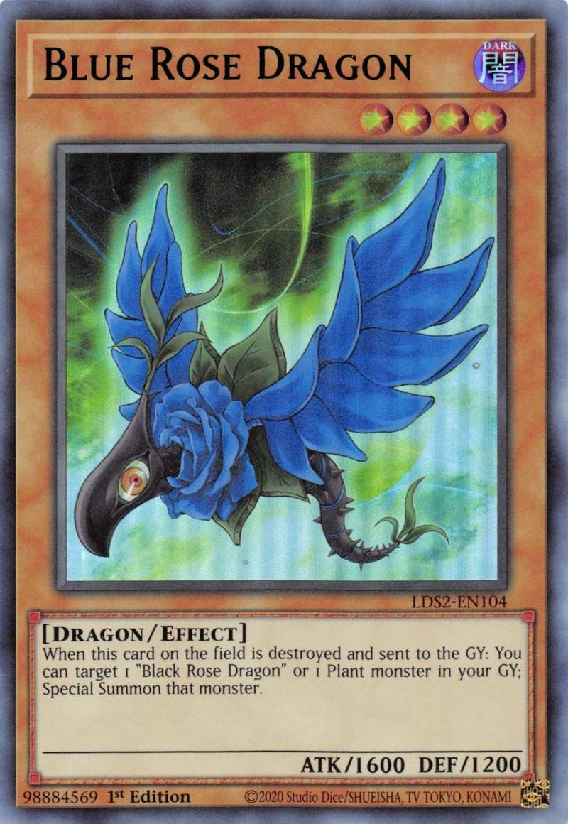 Blue Rose Dragon Green (LDS2-EN104) [LDS2]