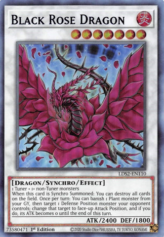Black Rose Dragon Blue (LDS2-EN110) [LDS2]