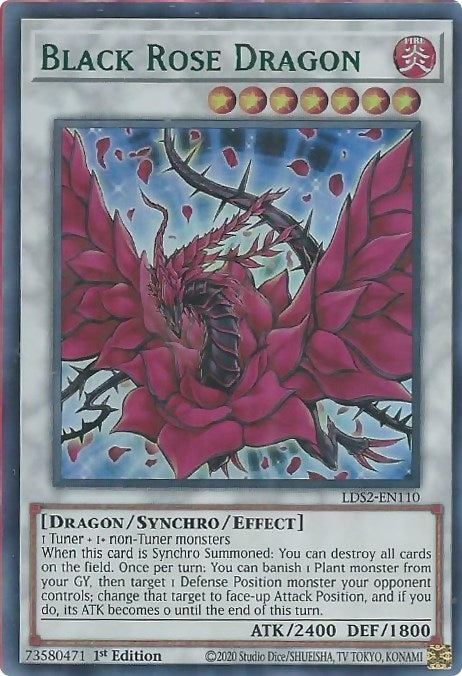 Black Rose Dragon Green (LDS2-EN110) [LDS2]