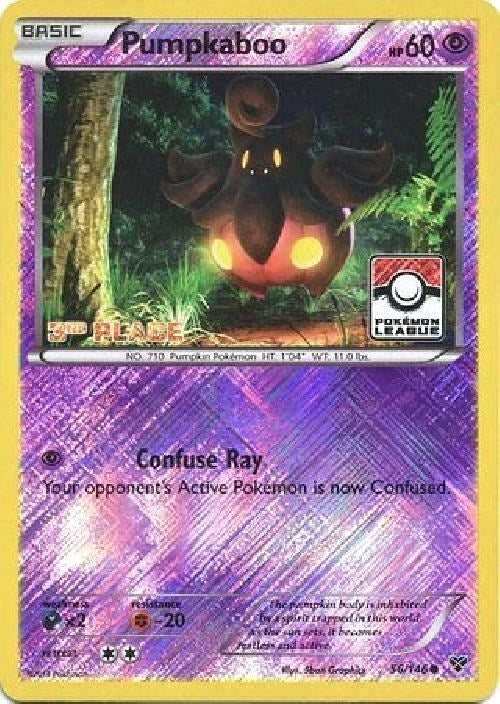 Pumpkaboo 56 146 Pokemon League 3rd Place (056/146) [PR]