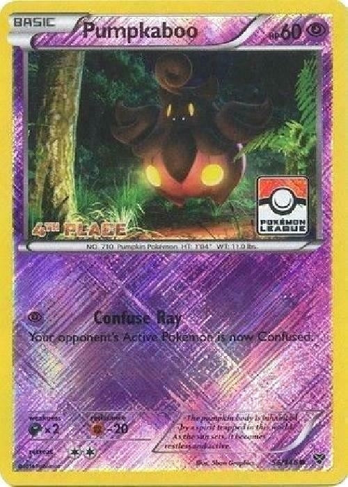 Pumpkaboo 56 146 Pokemon League 4th Place (056/146) [PR]
