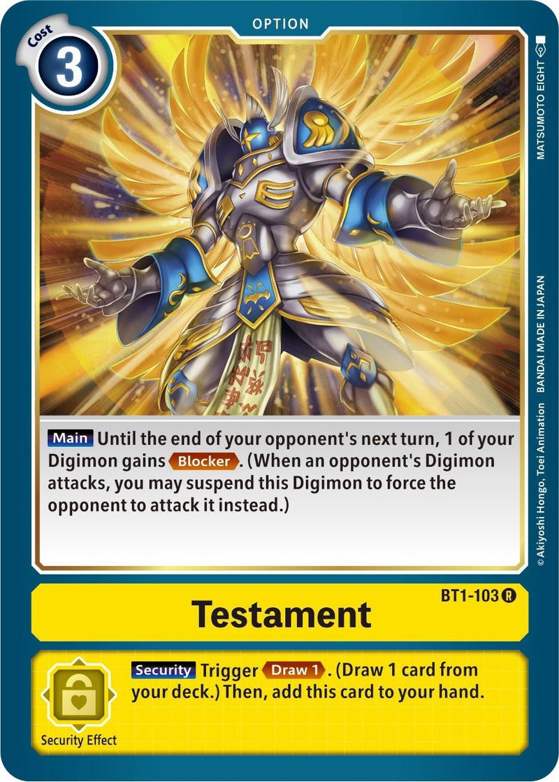 Image for Testament [Release Special Booster]